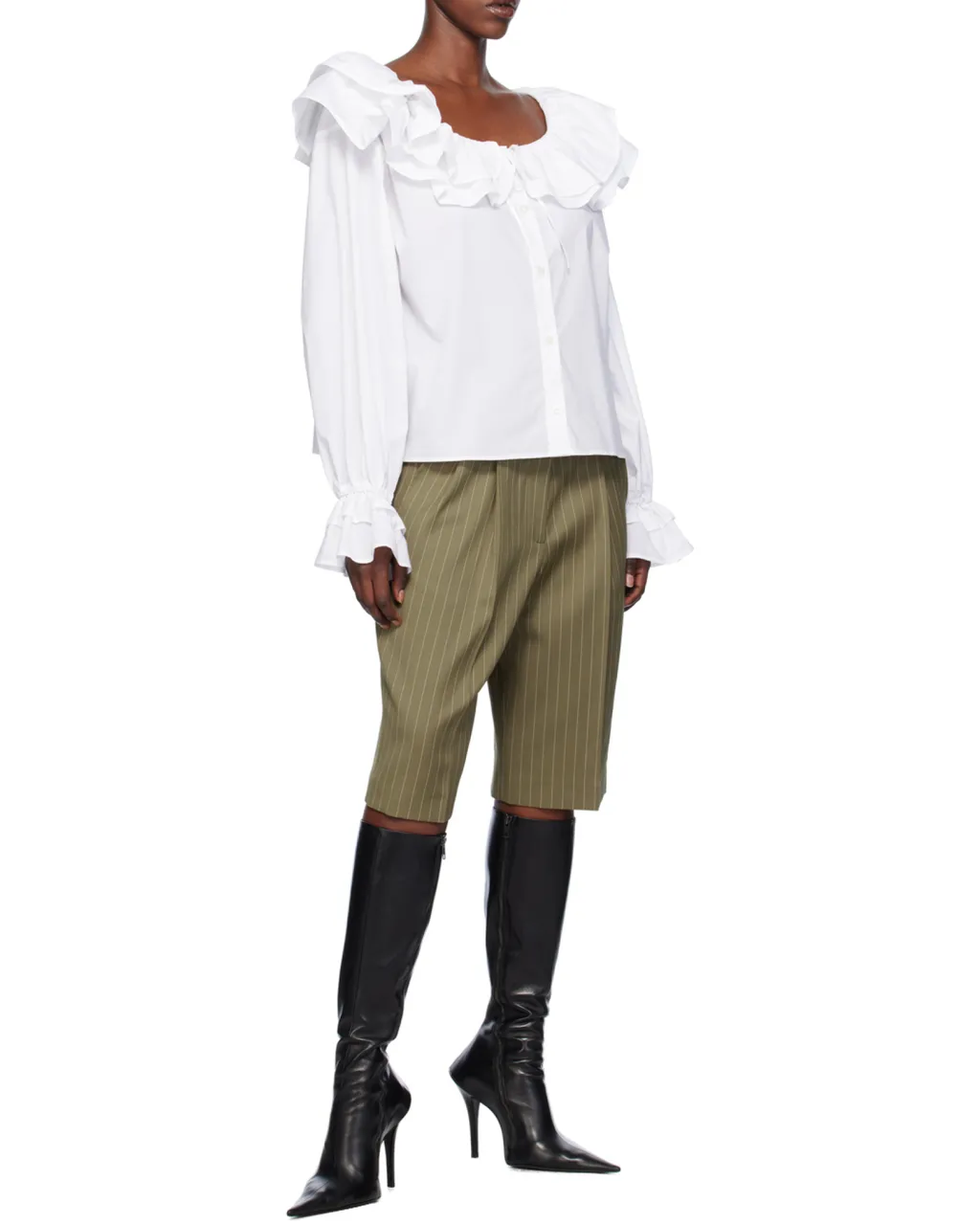Msgm Ruffle Detailed Blouse