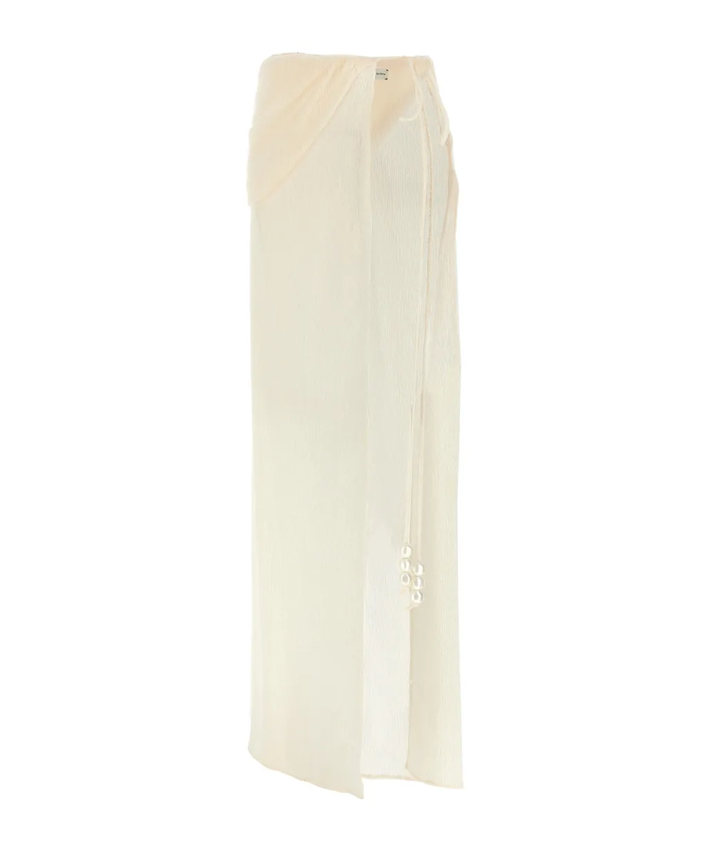 Magda Butrym Asymmetrical Embellished Maxi Skirt