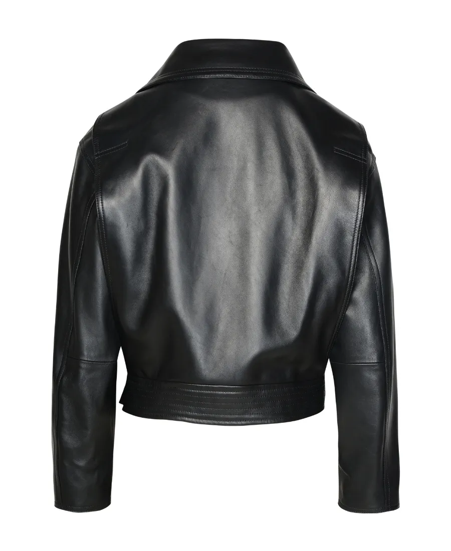 Versace Leather Bike Jacket