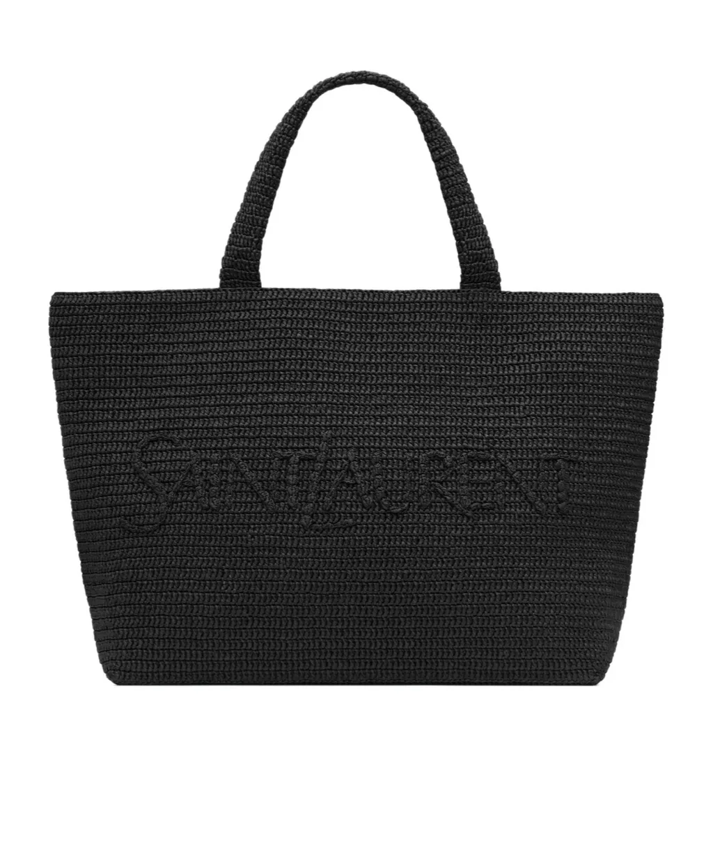 Saint Laurent Logo Detailed Tote Bag