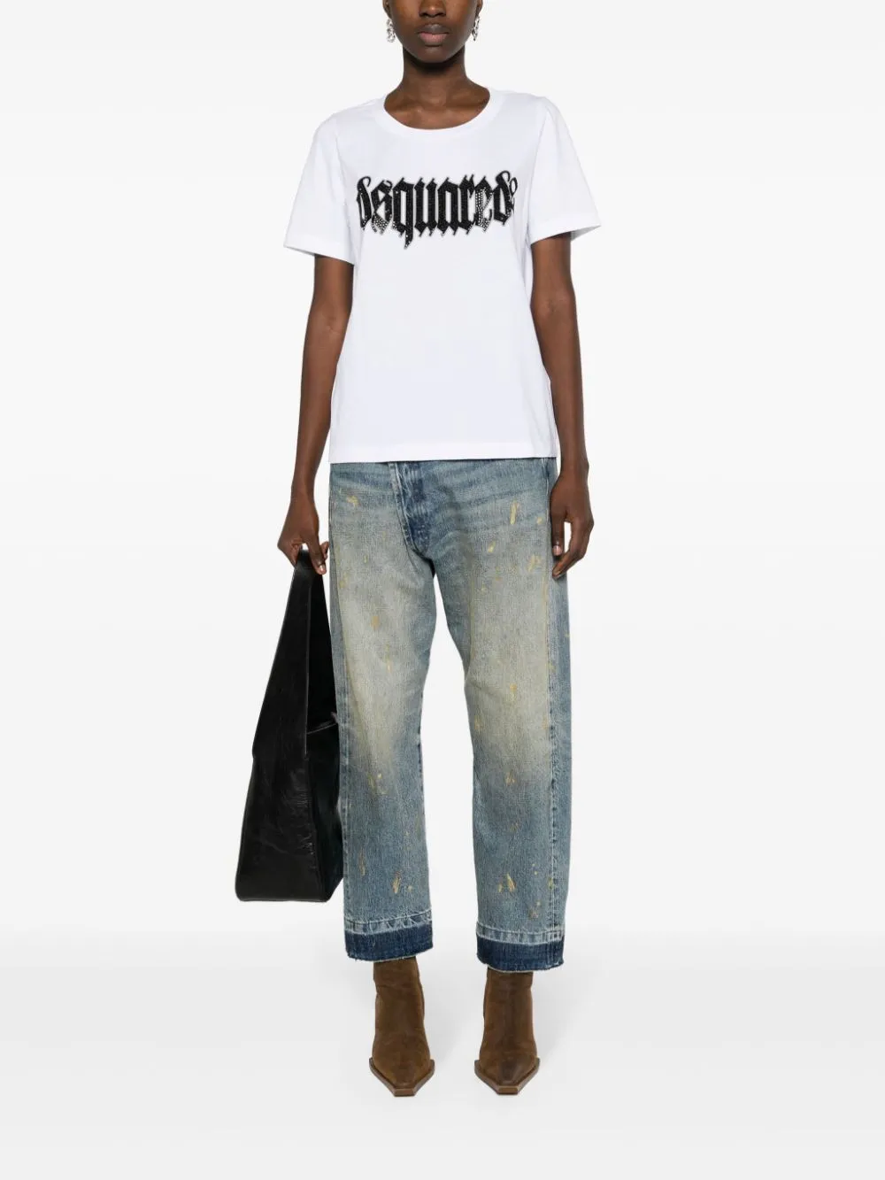 Dsquared2 Logo-Appliqué Crewneck T-Shirt