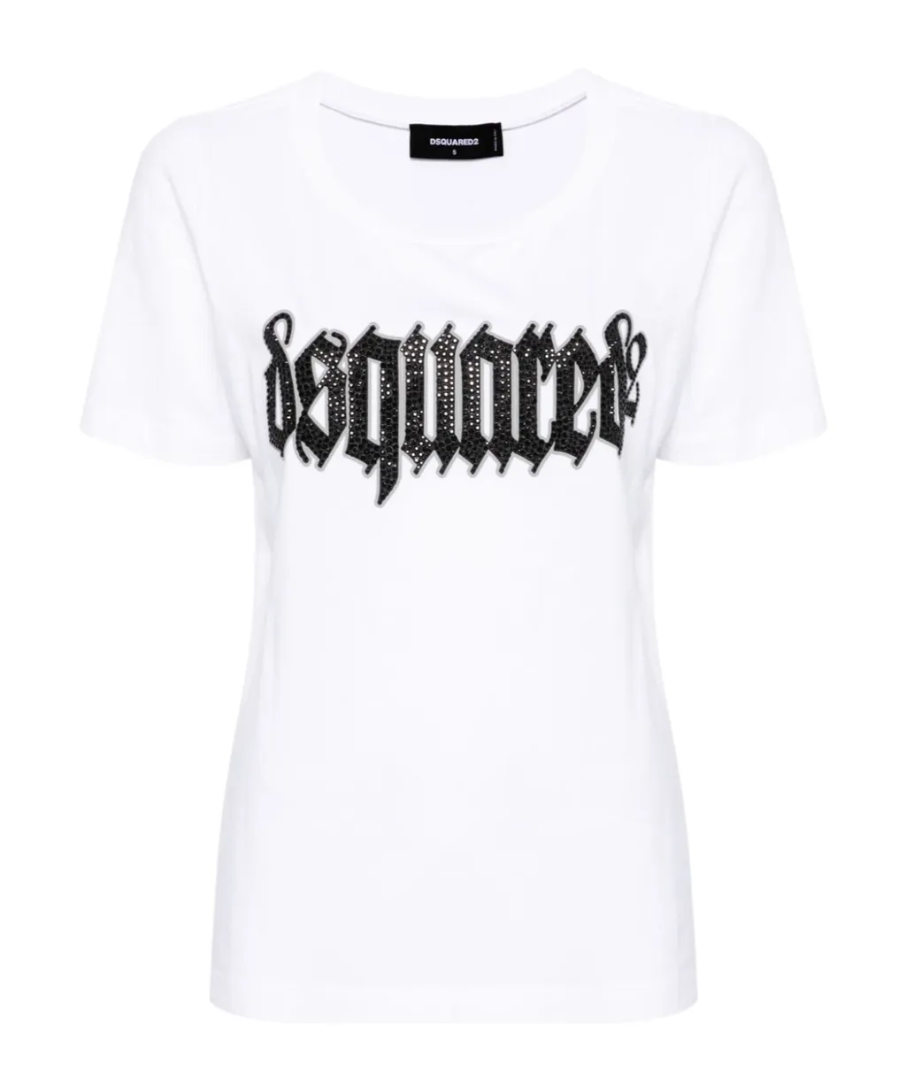 Dsquared2 Logo-Appliqué Crewneck T-Shirt