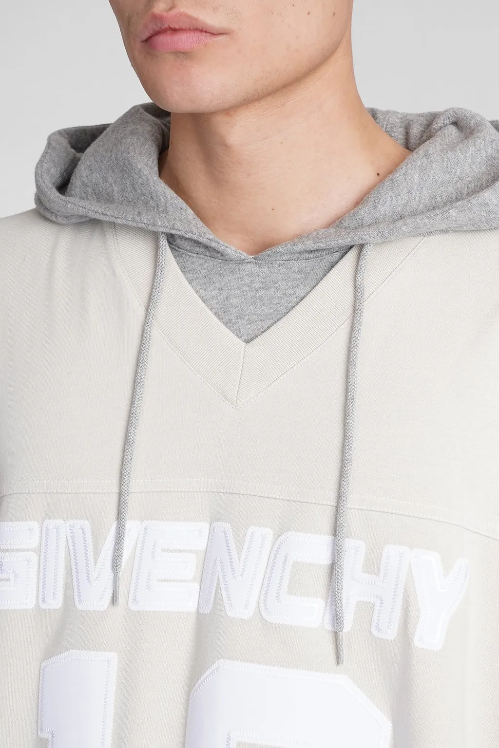 Givenchy Layered Drawstring Hoodie