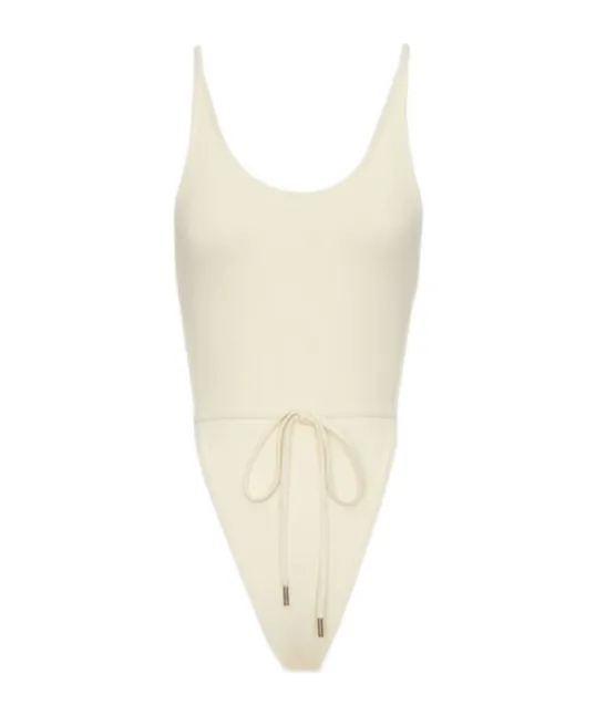 Saint Laurent Drawstring Backless Swimsuit
