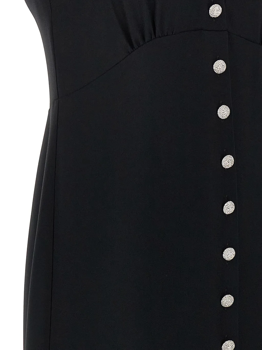 Miu Miu Embellished Short-Sleeved Flared Dress