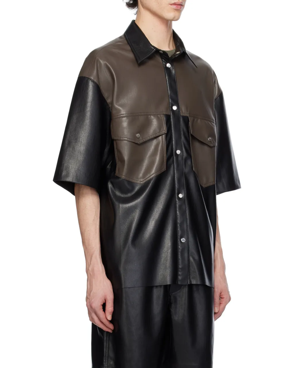 Mance Faux-Leather Shirt