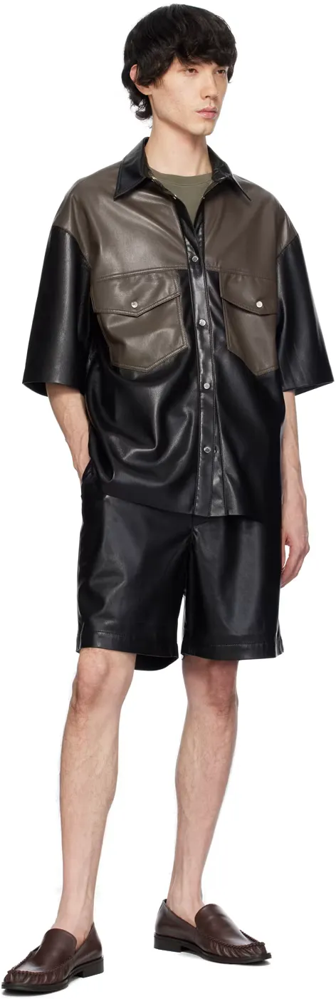 Mance Faux-Leather Shirt