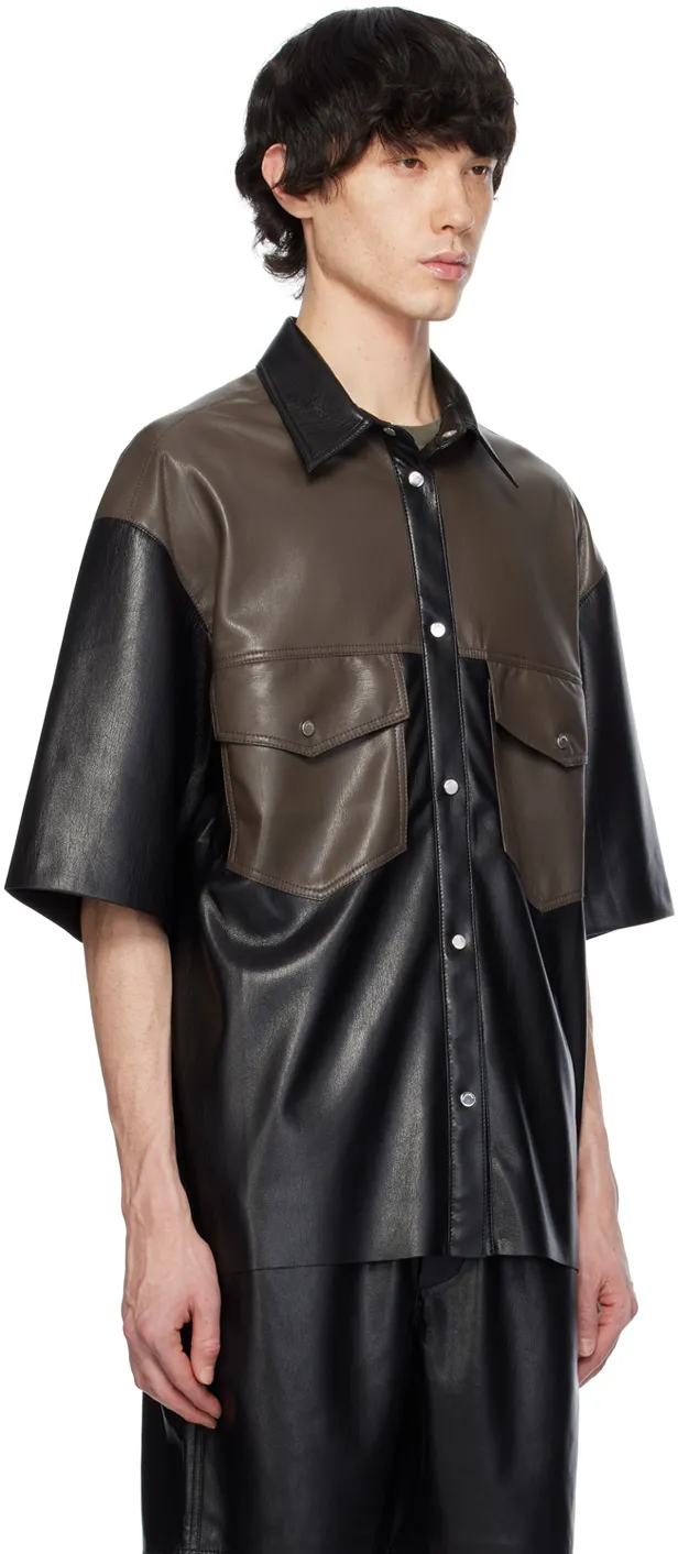 Mance Faux-Leather Shirt