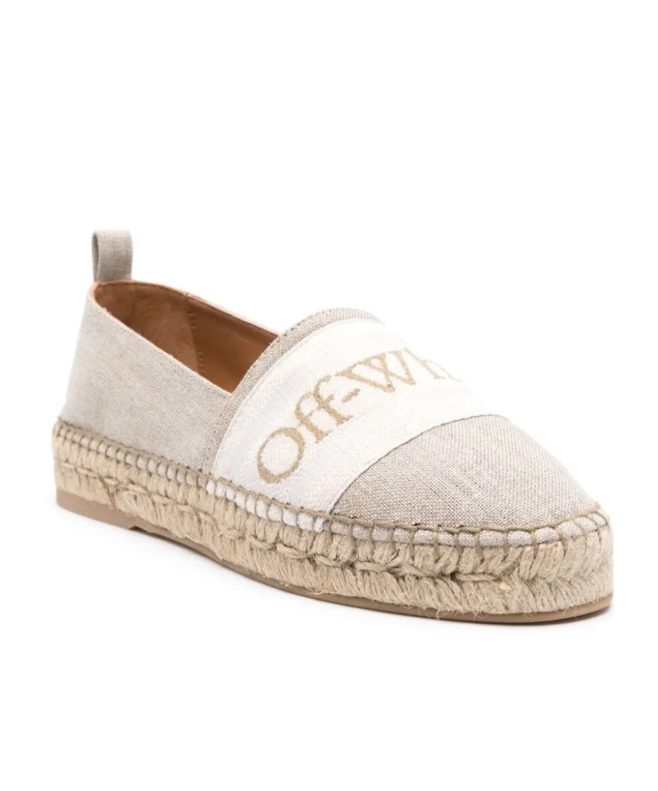 Off-White Bookish Round Toe Slip-On Espadrillas