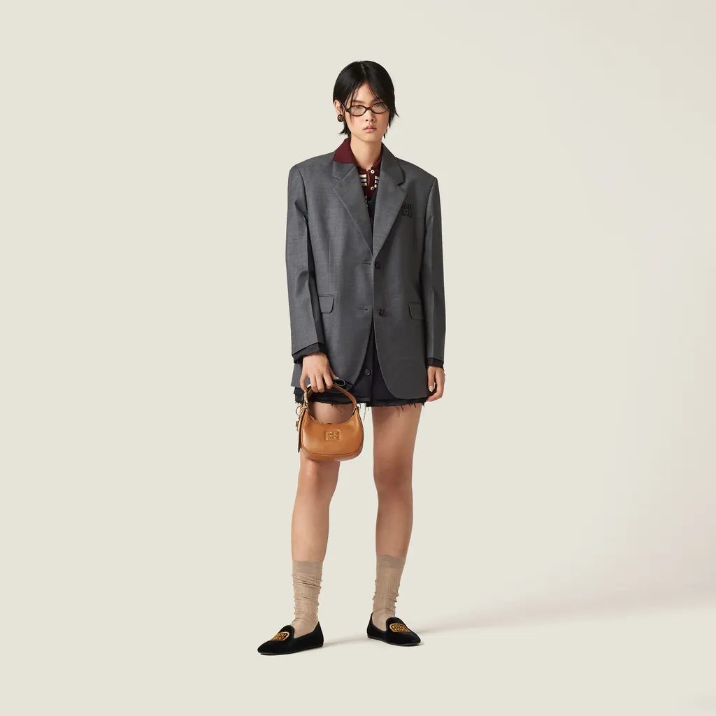 Single-Breasted Prince Of Wales Check Grisaille Jacket