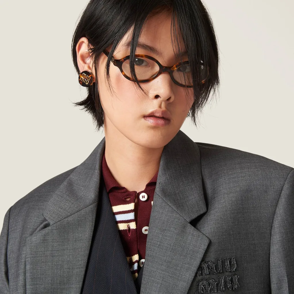 Single-Breasted Prince Of Wales Check Grisaille Jacket