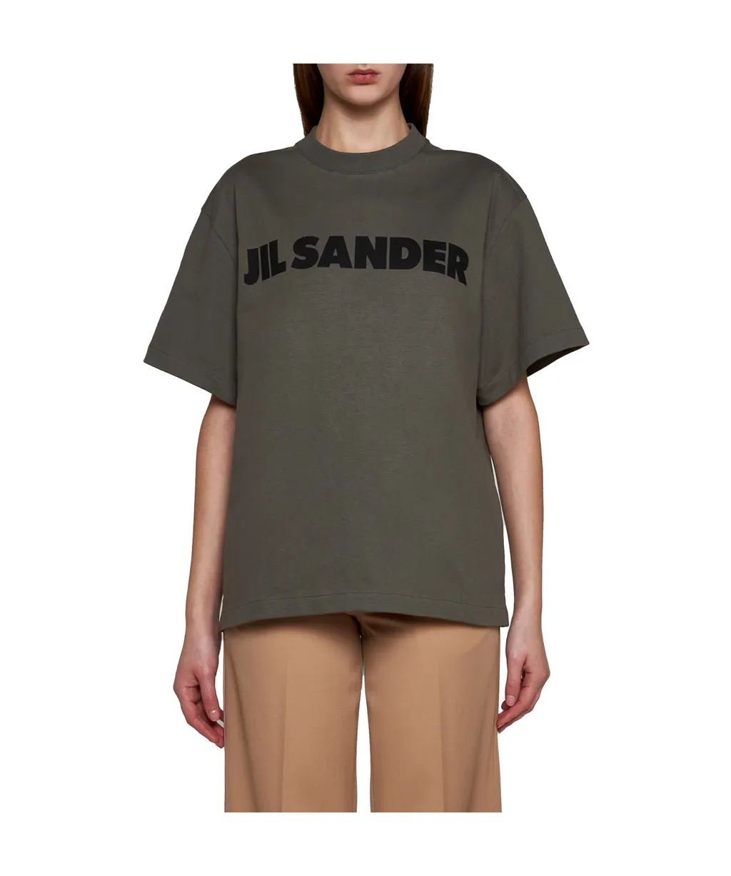 Jil Sander Logo Printed Crewneck T-Shirt
