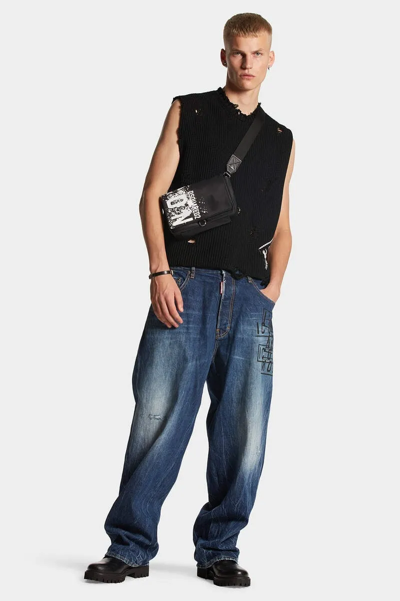Dsquared2 Icon Logo Printed Eros Jeans