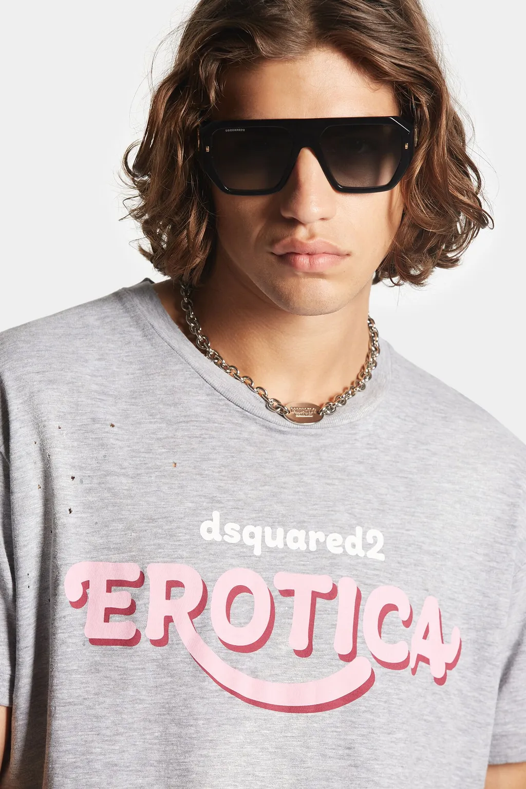 Dsquared2 Distressed Muscle Fit T-Shirt