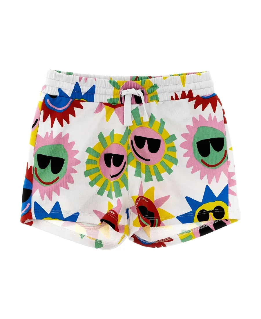 Stella Mccartney Kids Sun-Printed Drawstring Track Shorts
