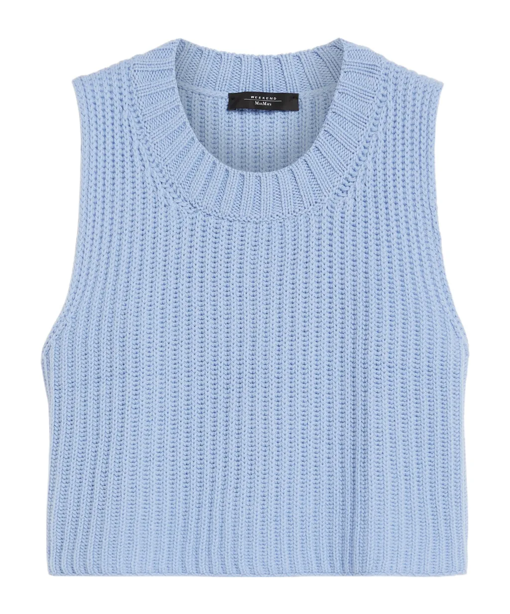 Rib Knitted Wool Sweater