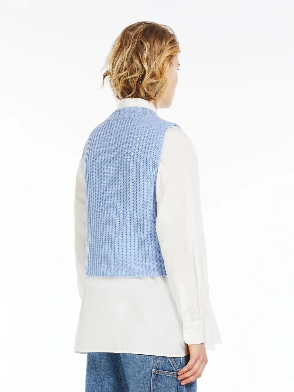 Rib Knitted Wool Sweater