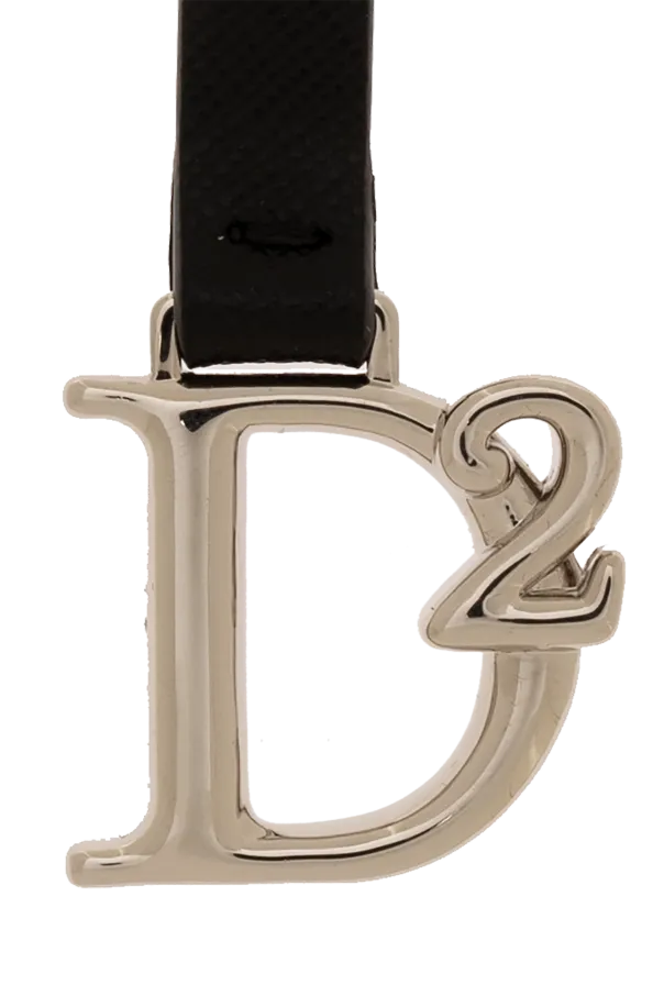 Dsquared2 Logo Plaque Lobster Claw Fastened Keyring