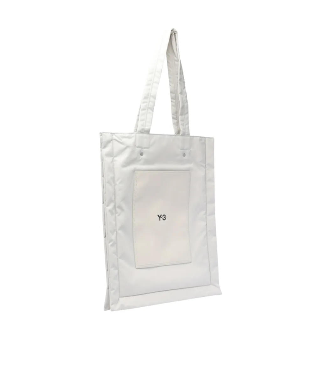 Y-3 Logo Printed Padded Tote Bag