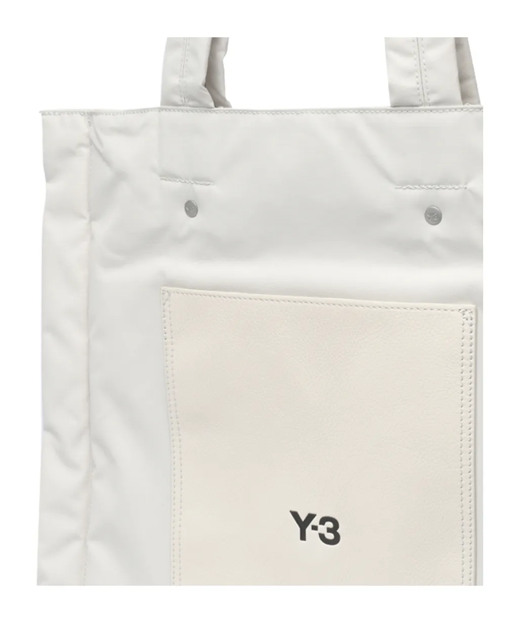 Y-3 Logo Printed Padded Tote Bag