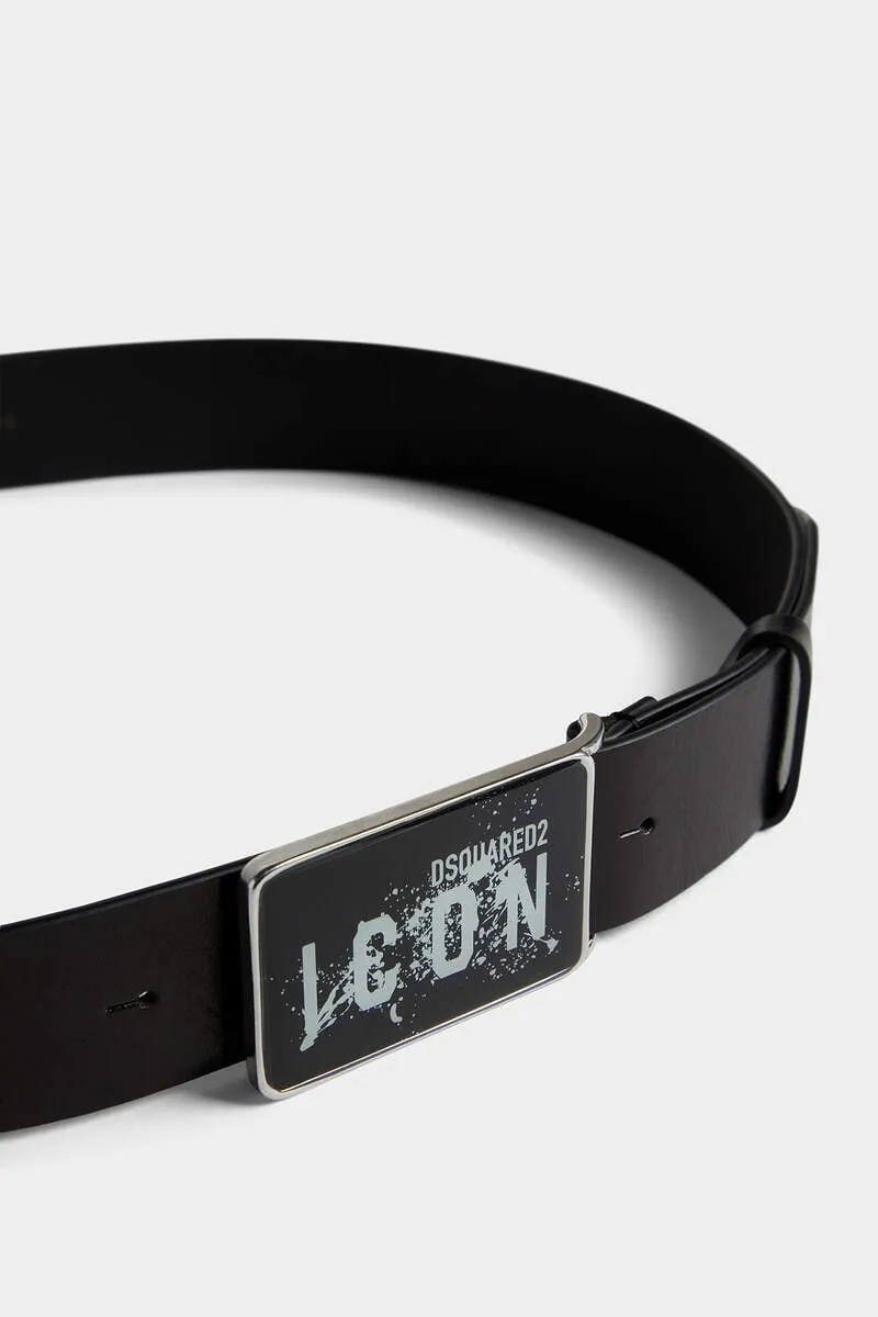 Icon Leather Buckle Belt