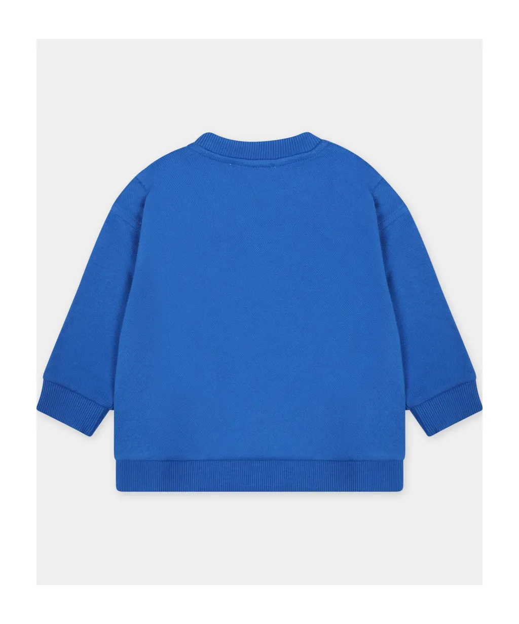 Moschino Kids Teddy Bear Logo Printed Crewneck Sweatshirt