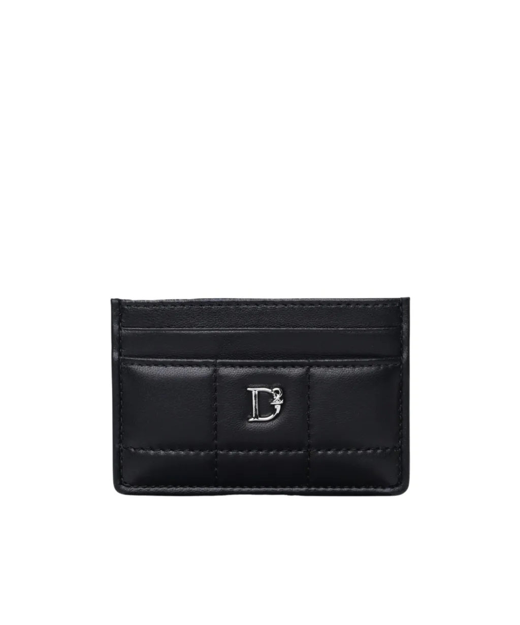 Dsquared2 Logo-Plaque Quilted Card Holder