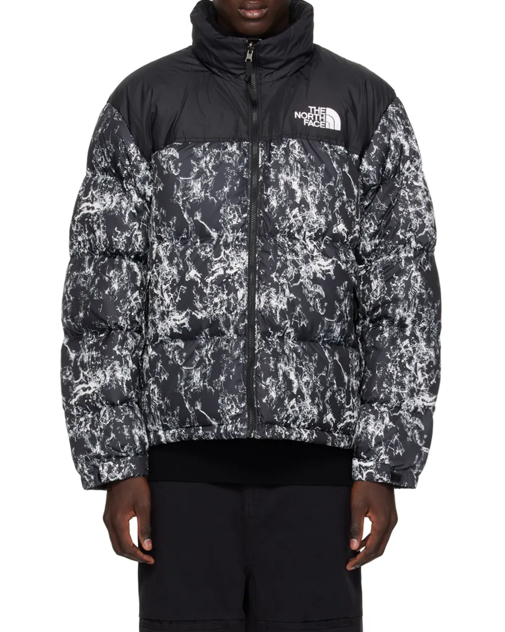 Black-Panel Puffer Jacket