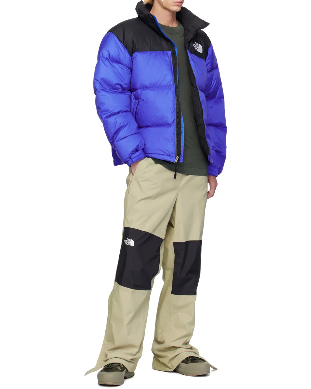 Black-Panel Puffer Jacket