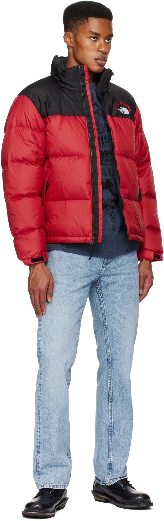 Black-Panel Puffer Jacket