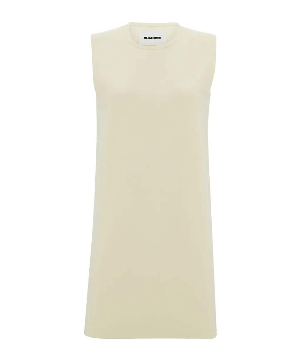 Jil Sander Crewneck Sleeveless Shift Dress