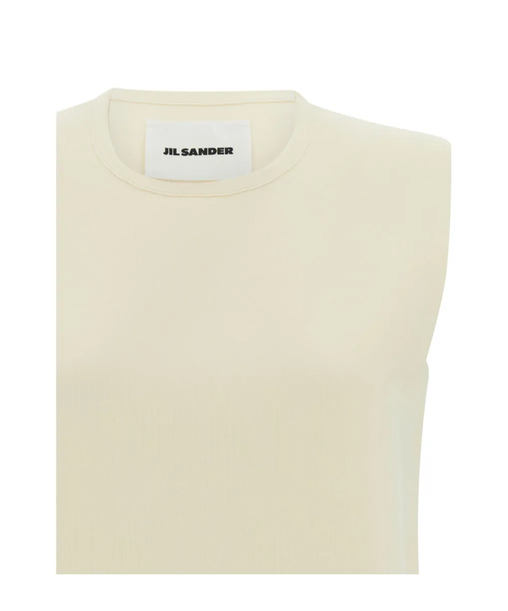 Jil Sander Crewneck Sleeveless Shift Dress