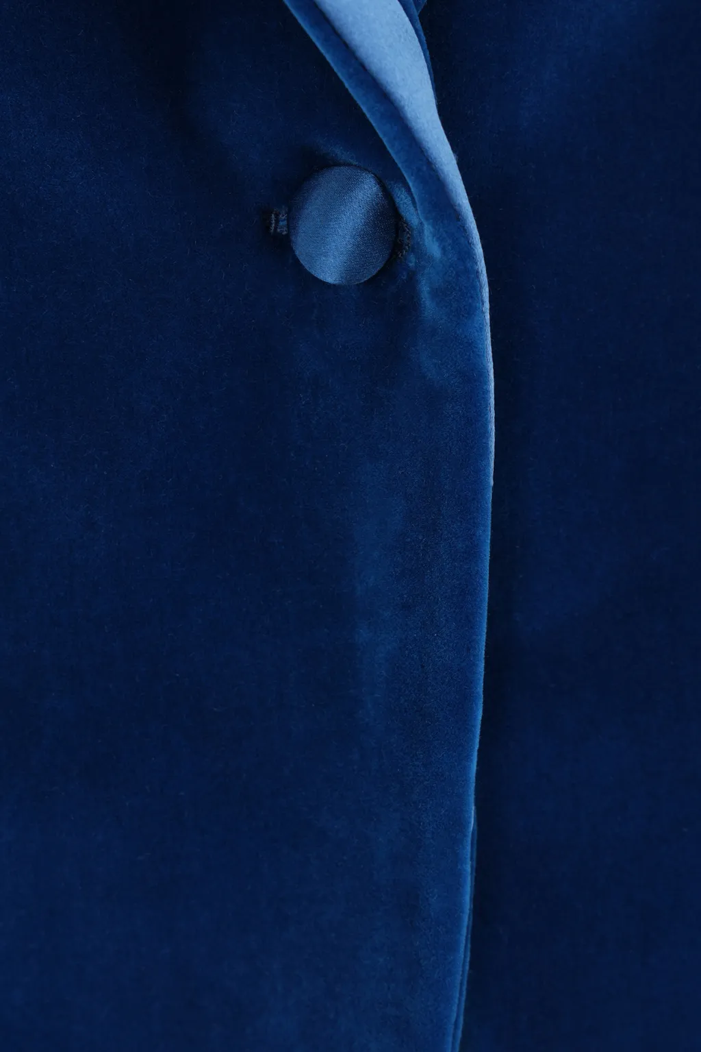 Satin-Trim Velvet Blazer