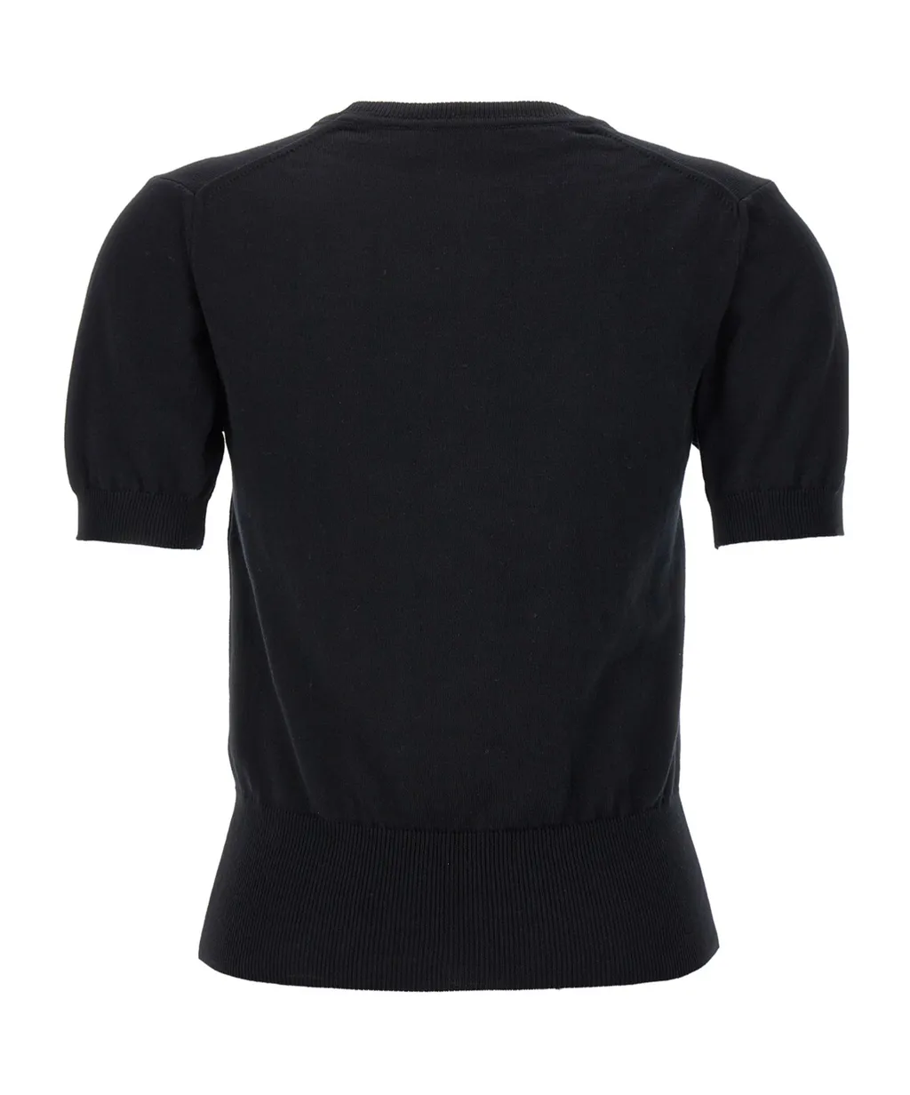 Vivienne Westwood Orb Embroidered Knitted Top