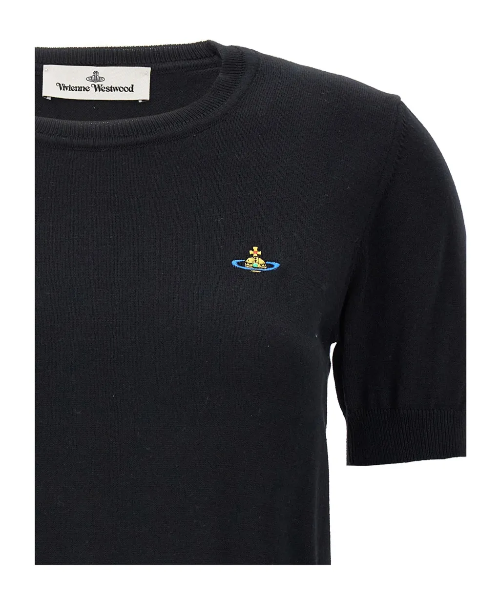 Vivienne Westwood Orb Embroidered Knitted Top