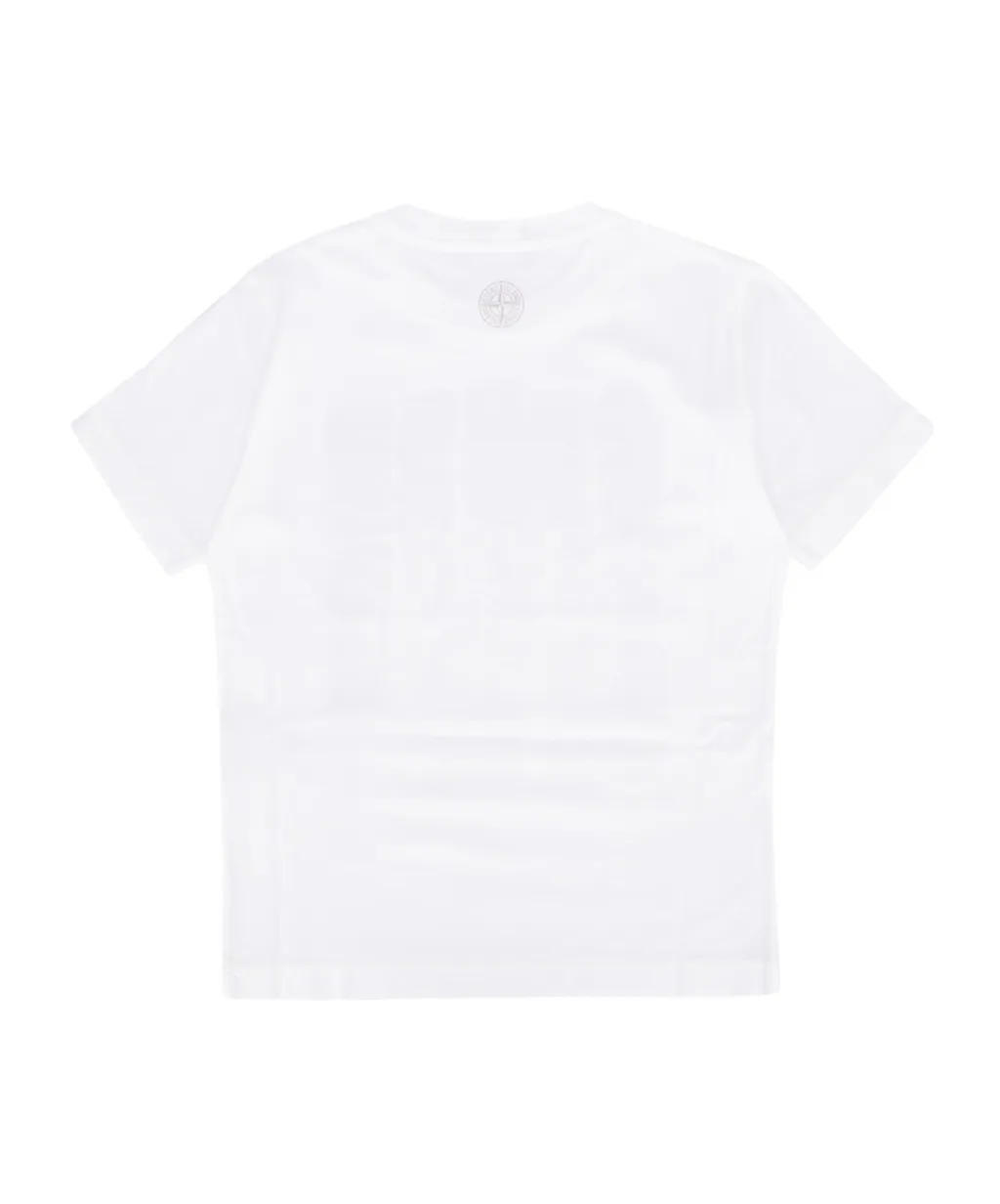 Stone Island Junior Logo Printed Crewneck T-Shirt