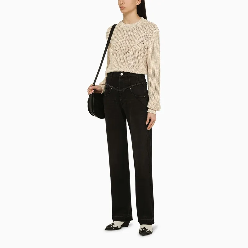 Long-Sleeved Knitted Pullover