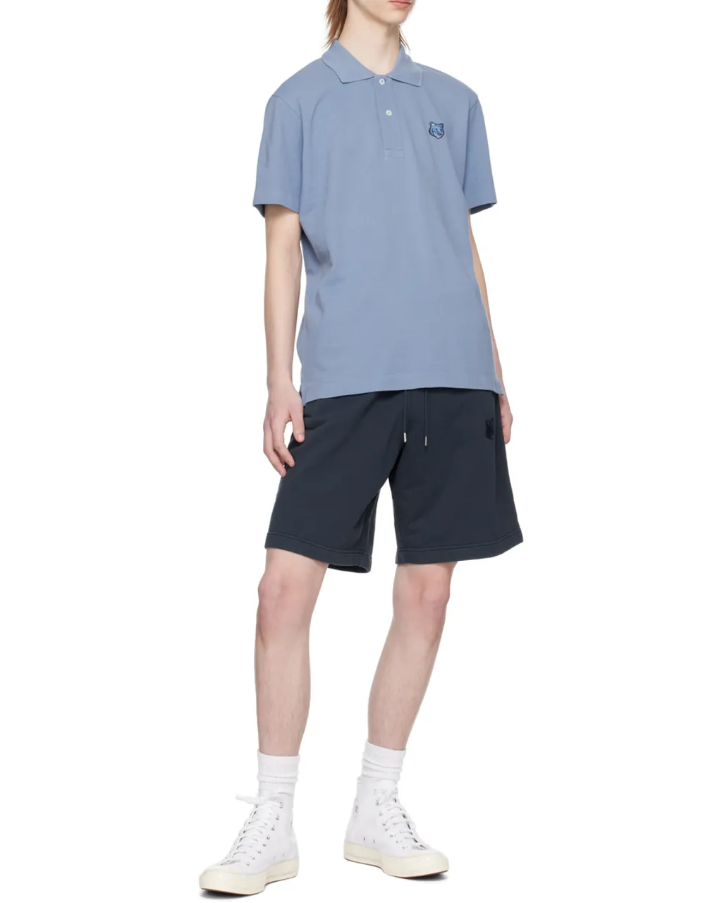Maison Kitsuné Bold Fox Head Patch Polo Shirt