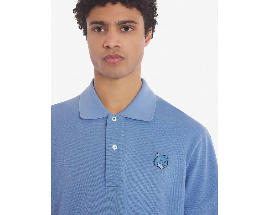 Maison Kitsuné Bold Fox Head Patch Polo Shirt