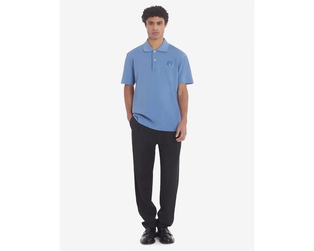 Maison Kitsuné Bold Fox Head Patch Polo Shirt