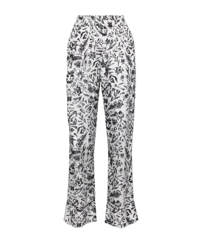 Tattoo-Print Pyjama Pants