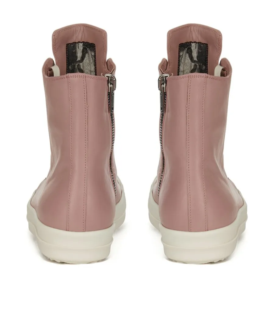 High-Top Leather Sneakers