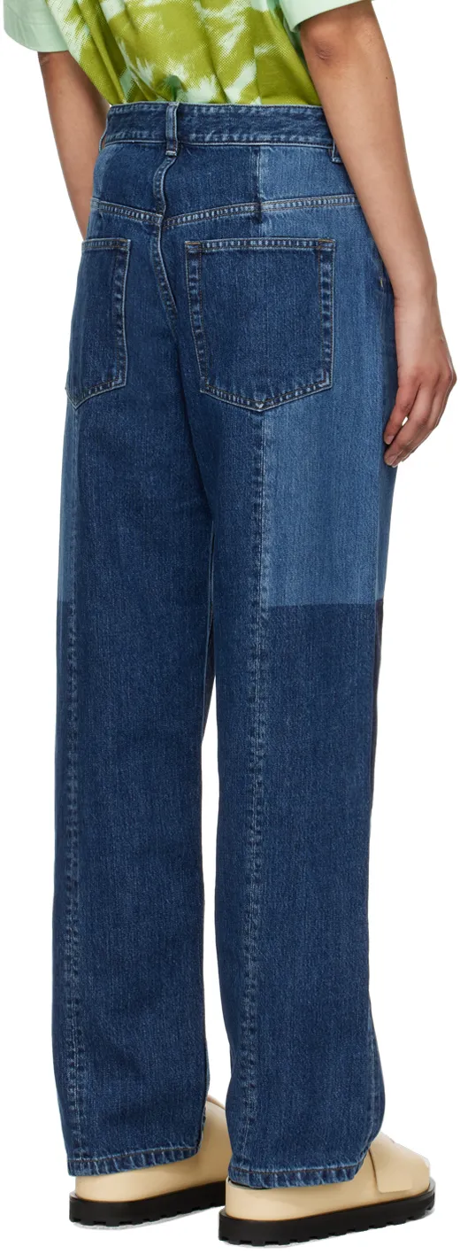 Jil Sander+ Patchwork Straight-Leg Jeans