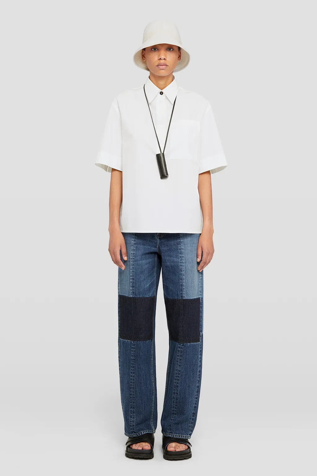 Jil Sander+ Patchwork Straight-Leg Jeans