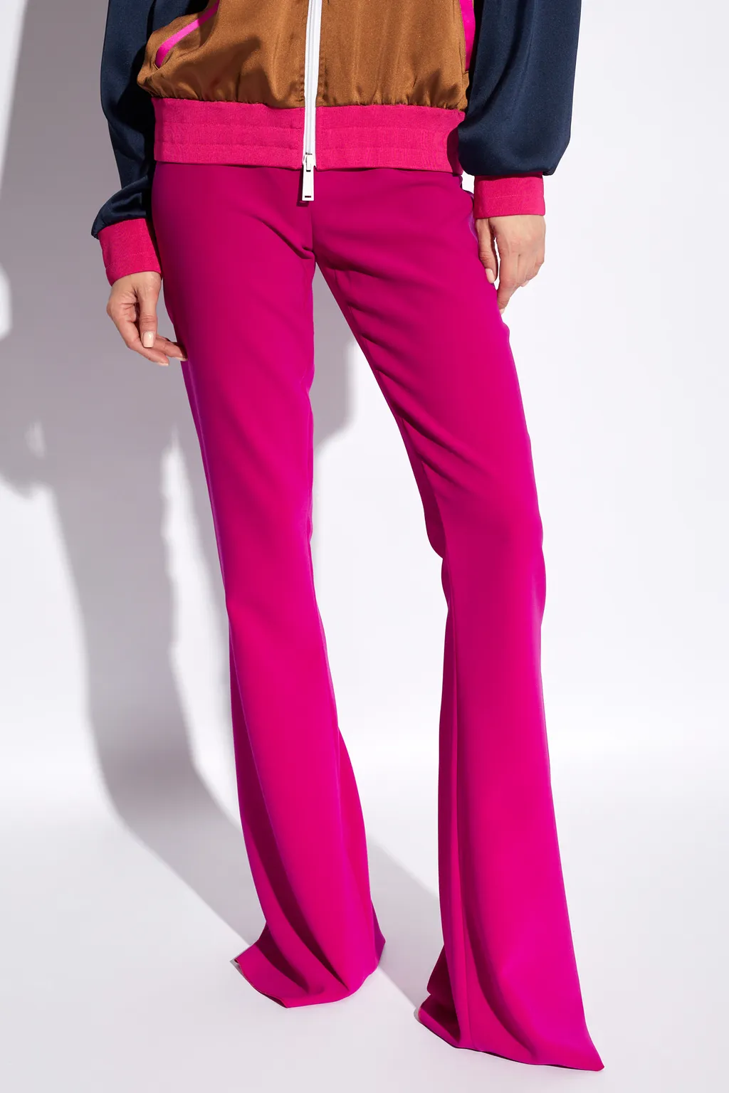 Dsquared2 Logo-Plaque Skinny Flared Trousers