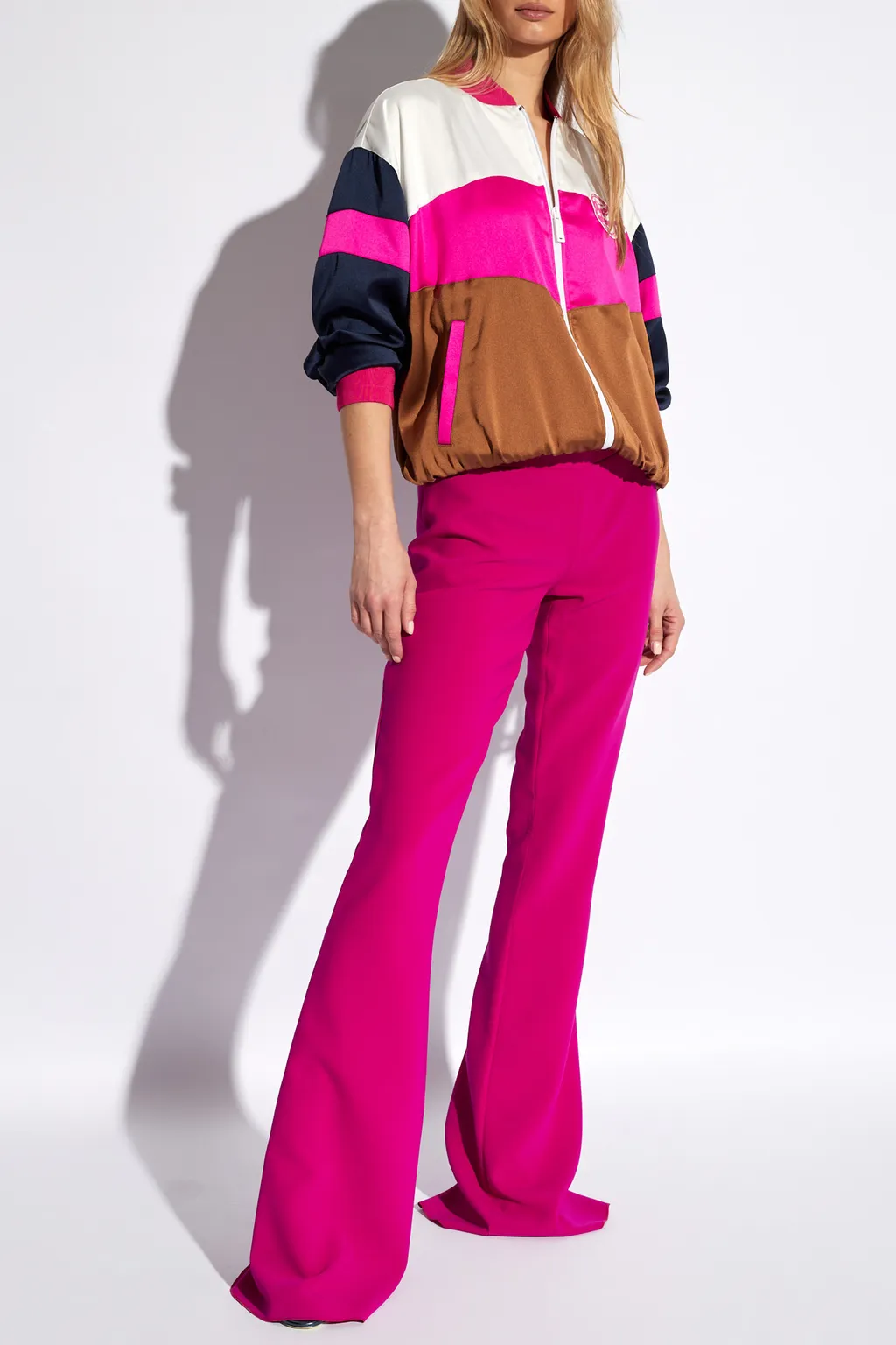 Dsquared2 Logo-Plaque Skinny Flared Trousers
