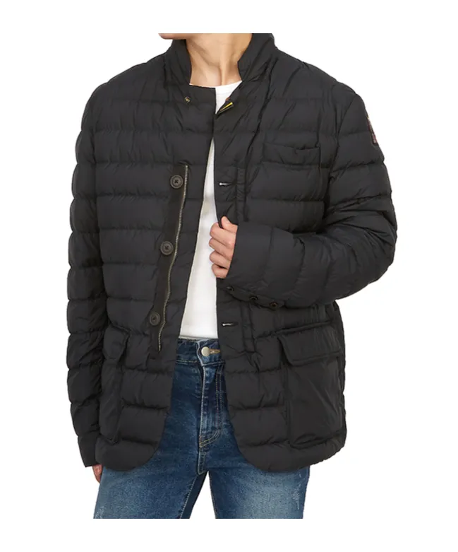 High-Collar Long-Sleeved Down Jacket
