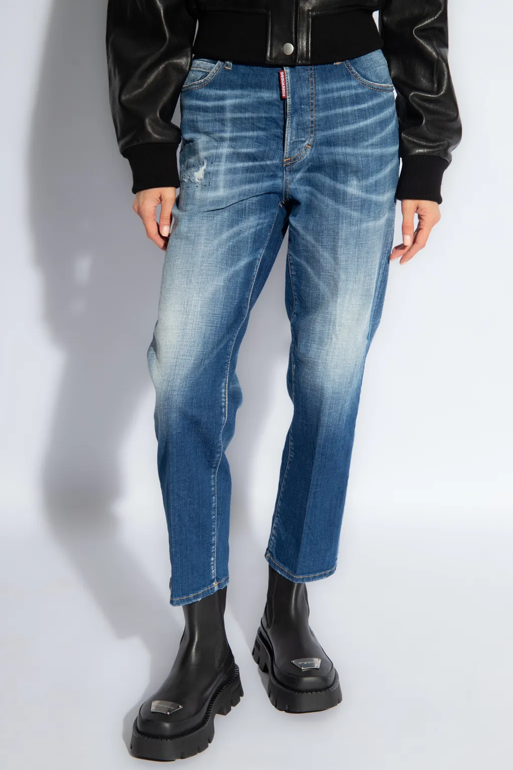 Dsquared2 Distressed Cropped Jeans