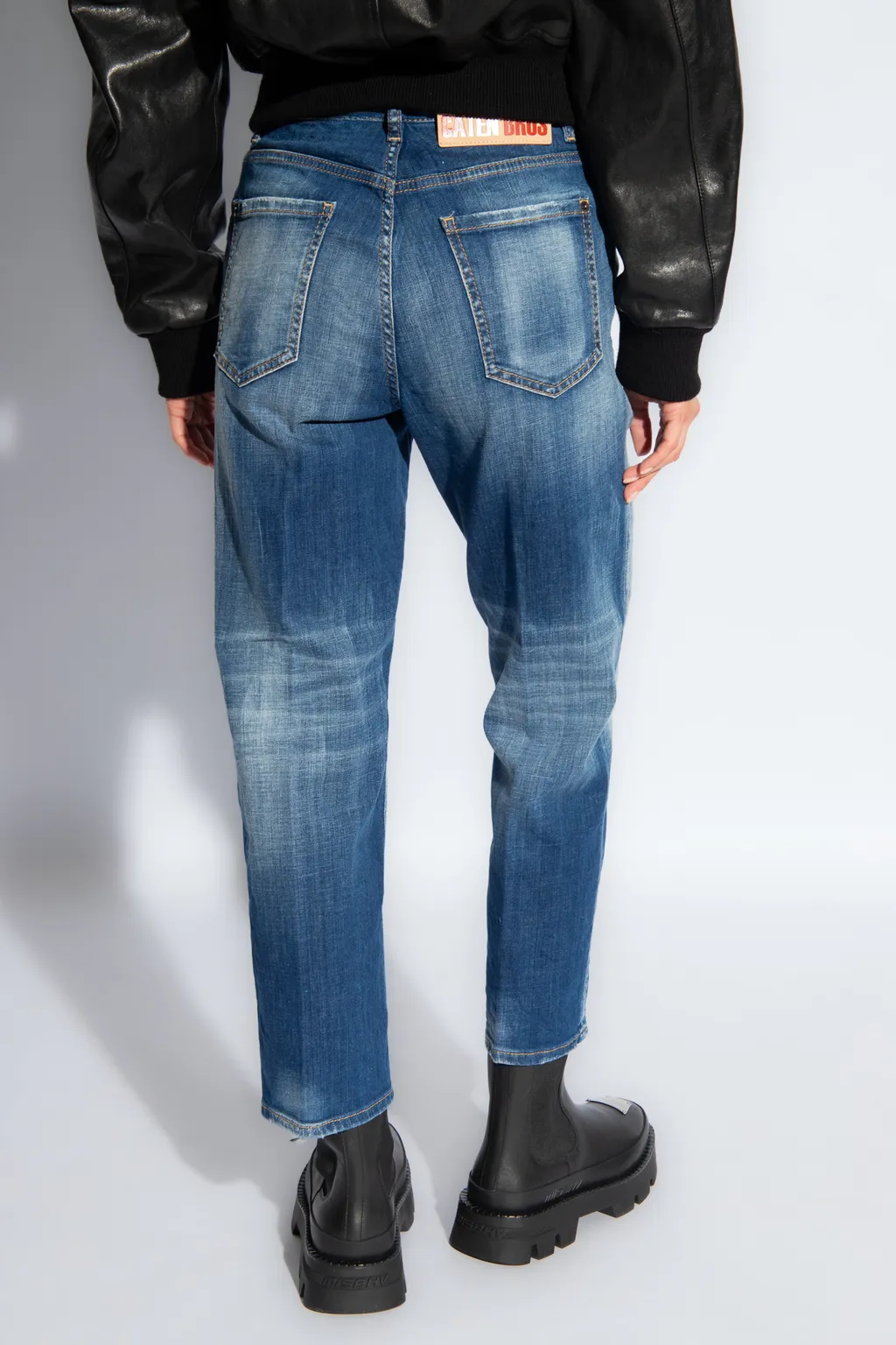 Dsquared2 Distressed Cropped Jeans