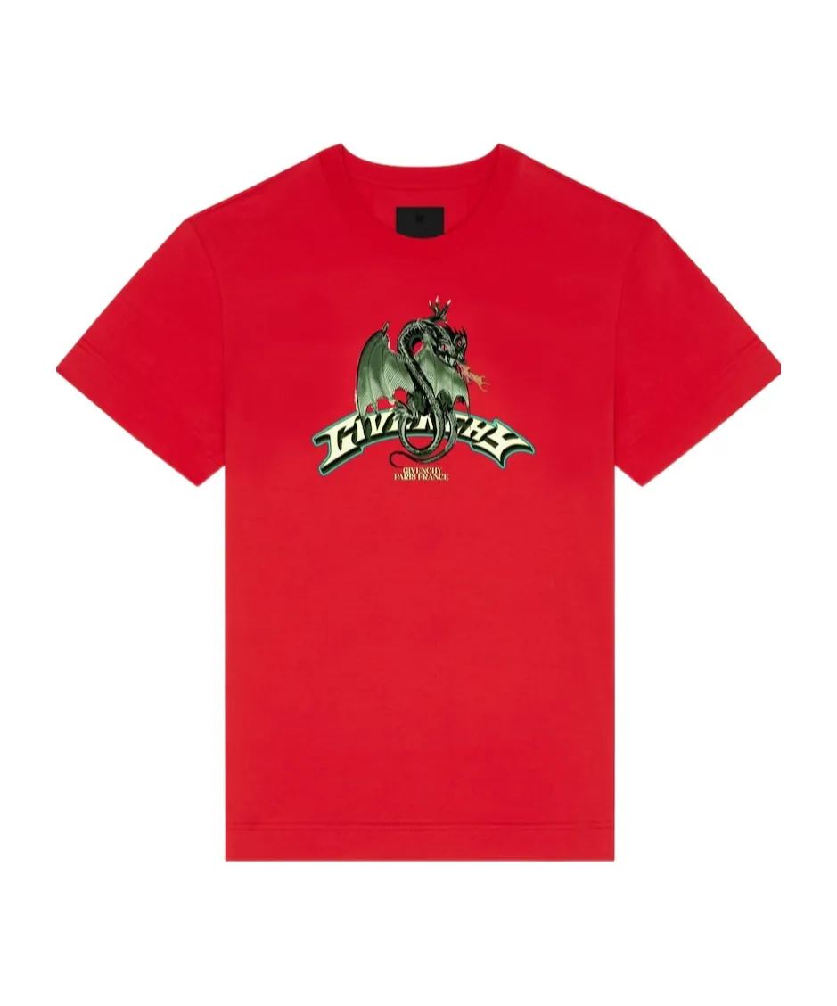 Givenchy Graphic Printed Crewneck T-Shirt